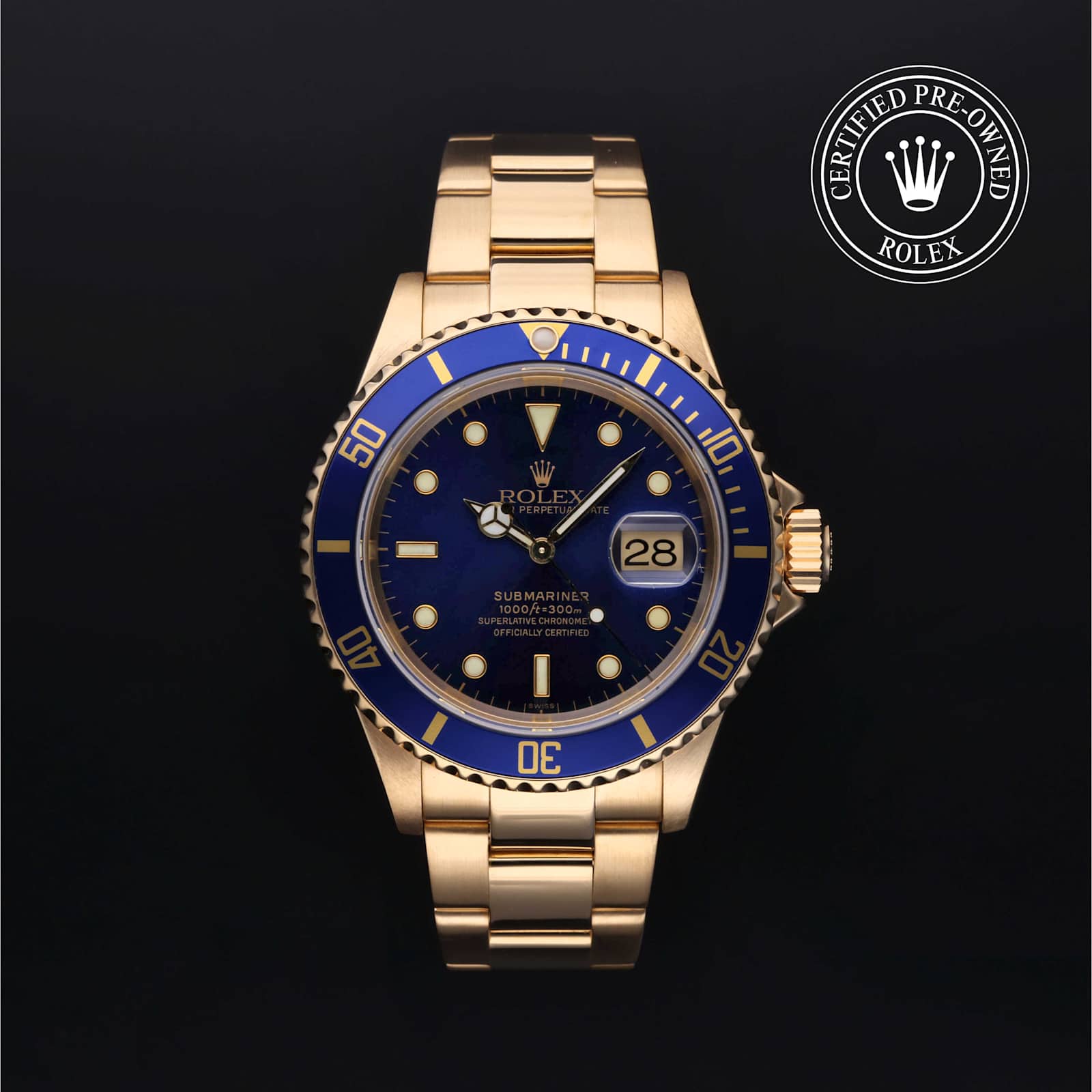 Rolex Submariner Date in Yellow Gold, 16618 - Bucherer