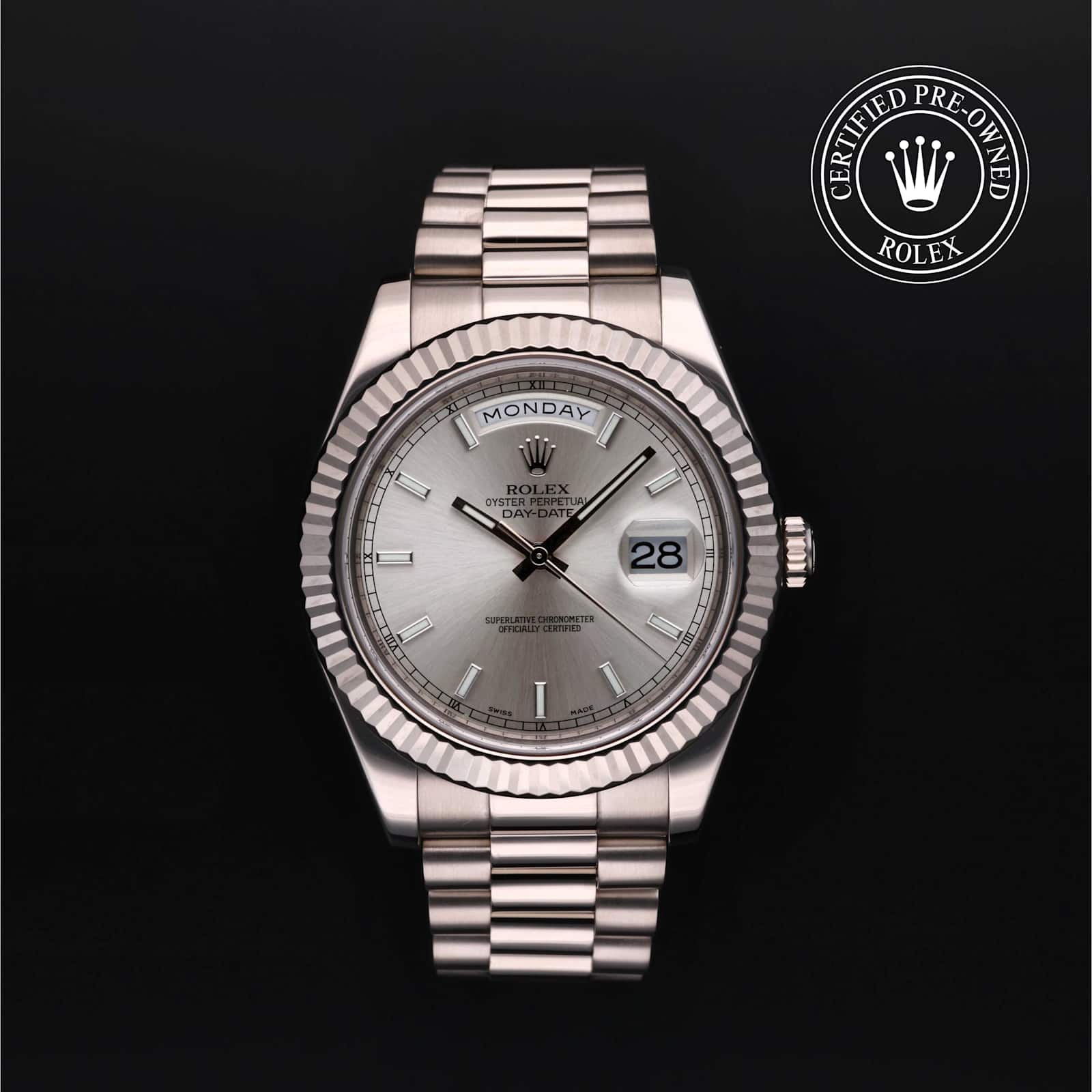 Rolex Day-Date in White Gold, 218239 - Bucherer
