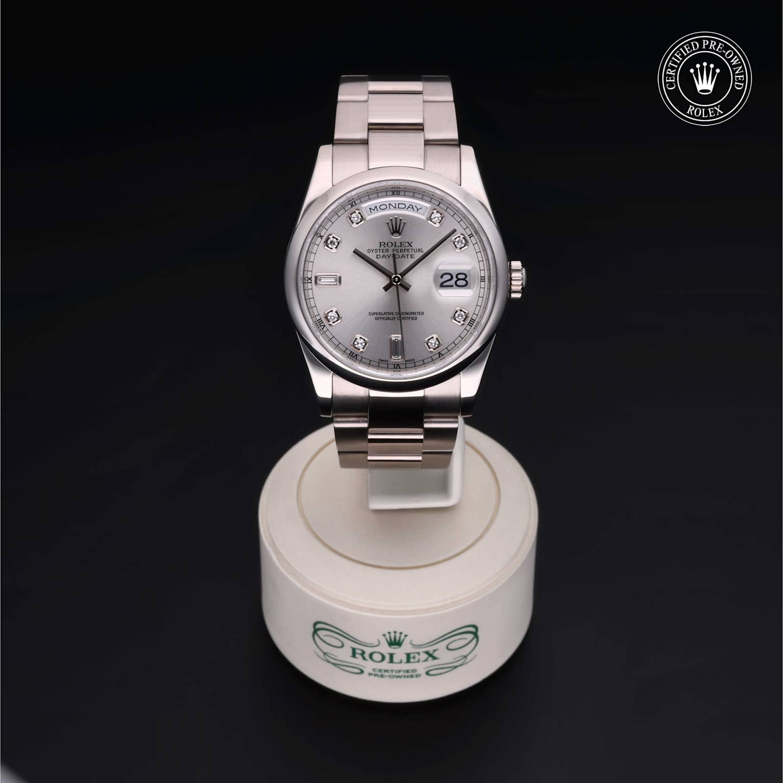 Rolex Day-Date in White Gold, 118209 - Bucherer
