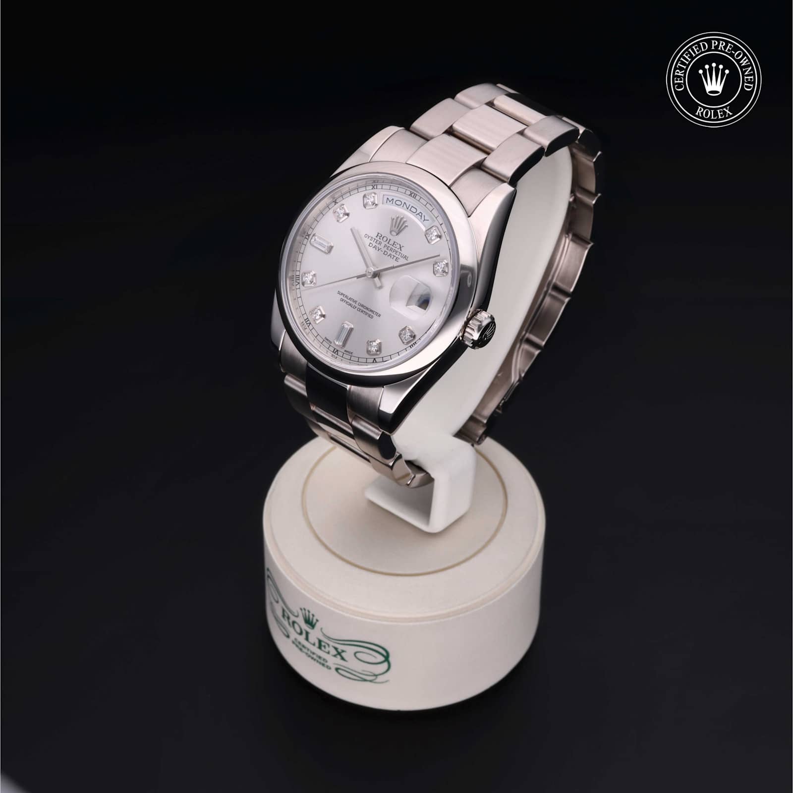 Rolex Day-Date in White Gold, 118209 - Bucherer