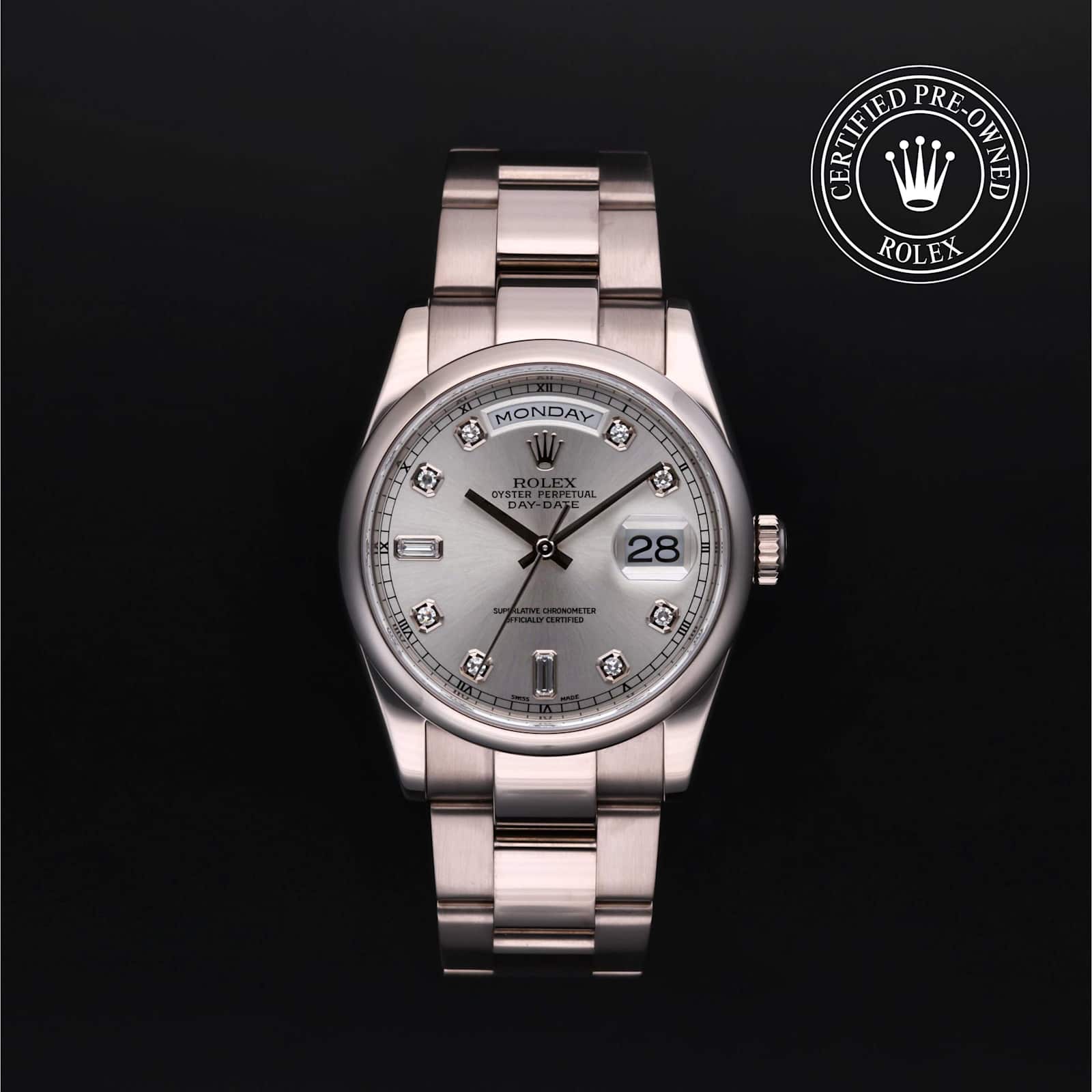 Rolex Day-Date in White Gold, 118209 - Bucherer