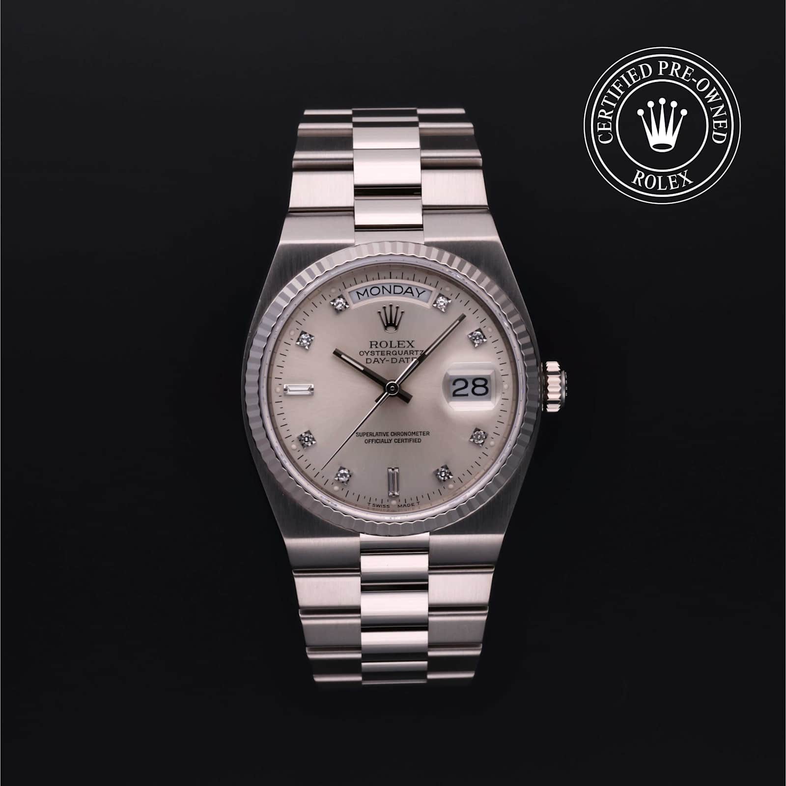 Rolex Oysterquartz en Or Blanc, 19019 - Bucherer