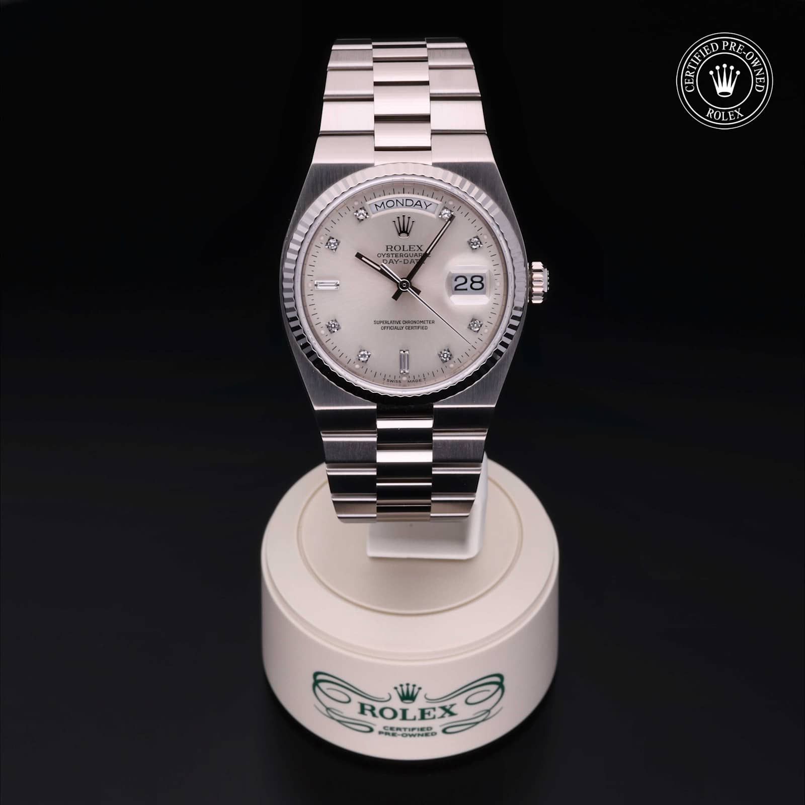Rolex Oysterquartz en Or Blanc, 19019 - Bucherer