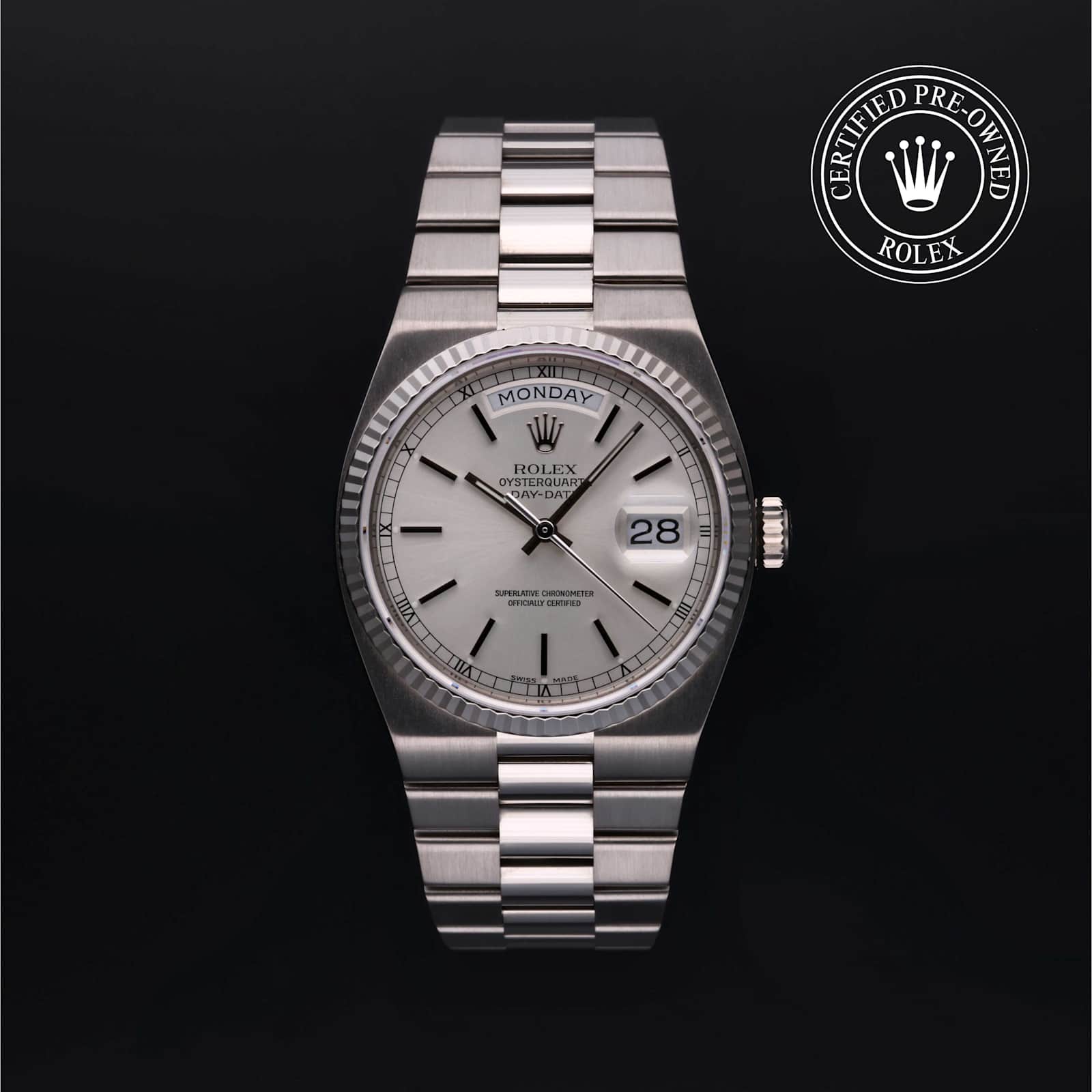Rolex Oysterquartz in White Gold, 19019 - Bucherer