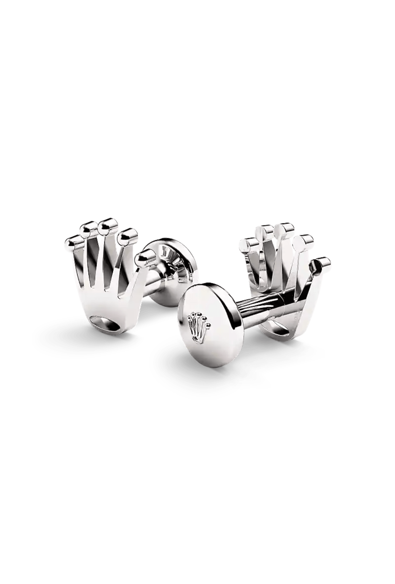 Rolex Accessoires ‘Crown’ cufflinks in White gold, A1019 - Bucherer