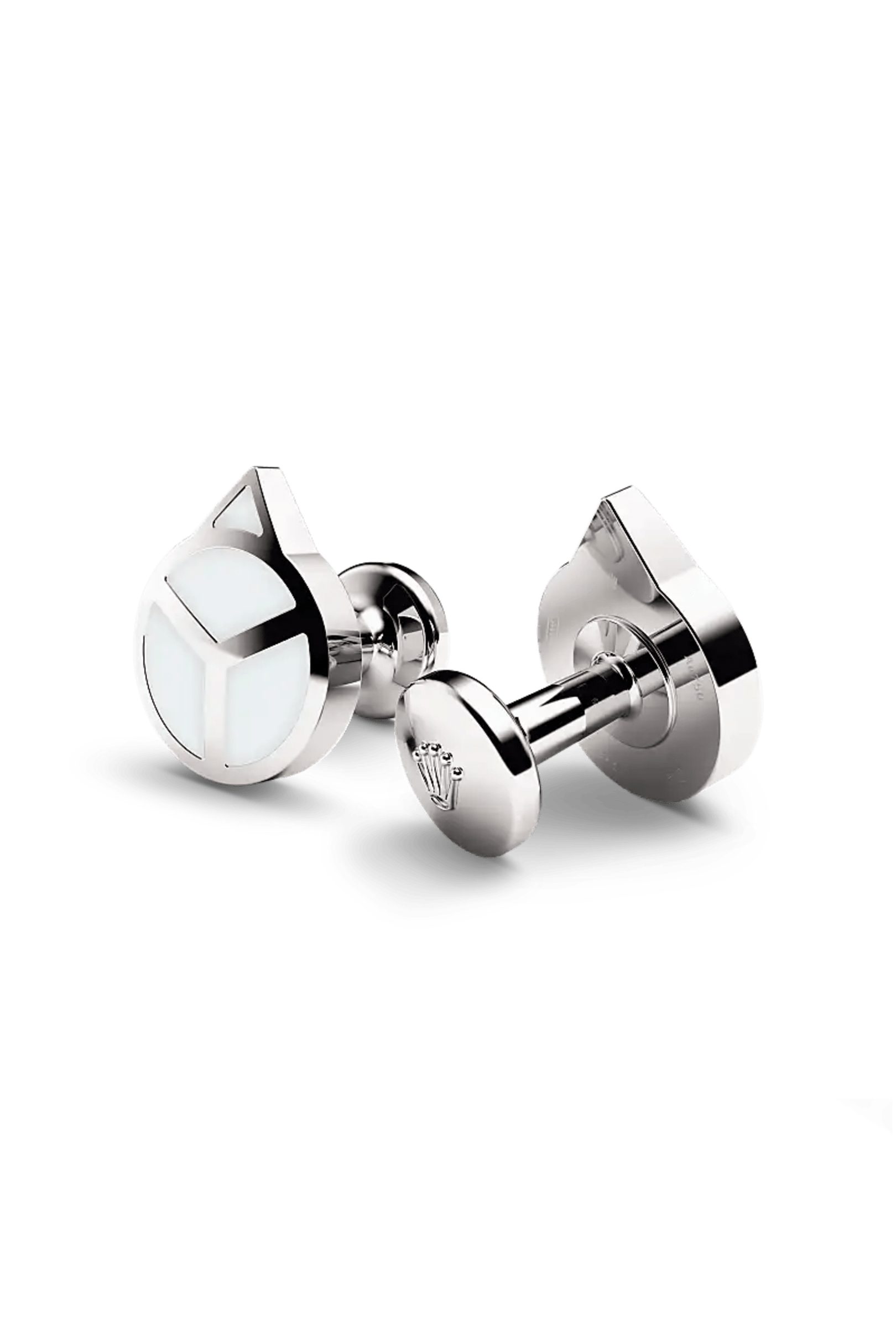 Rolex Accessoires ‘Hand’ cufflinks in White gold and luminescent material, A1029 - Bucherer