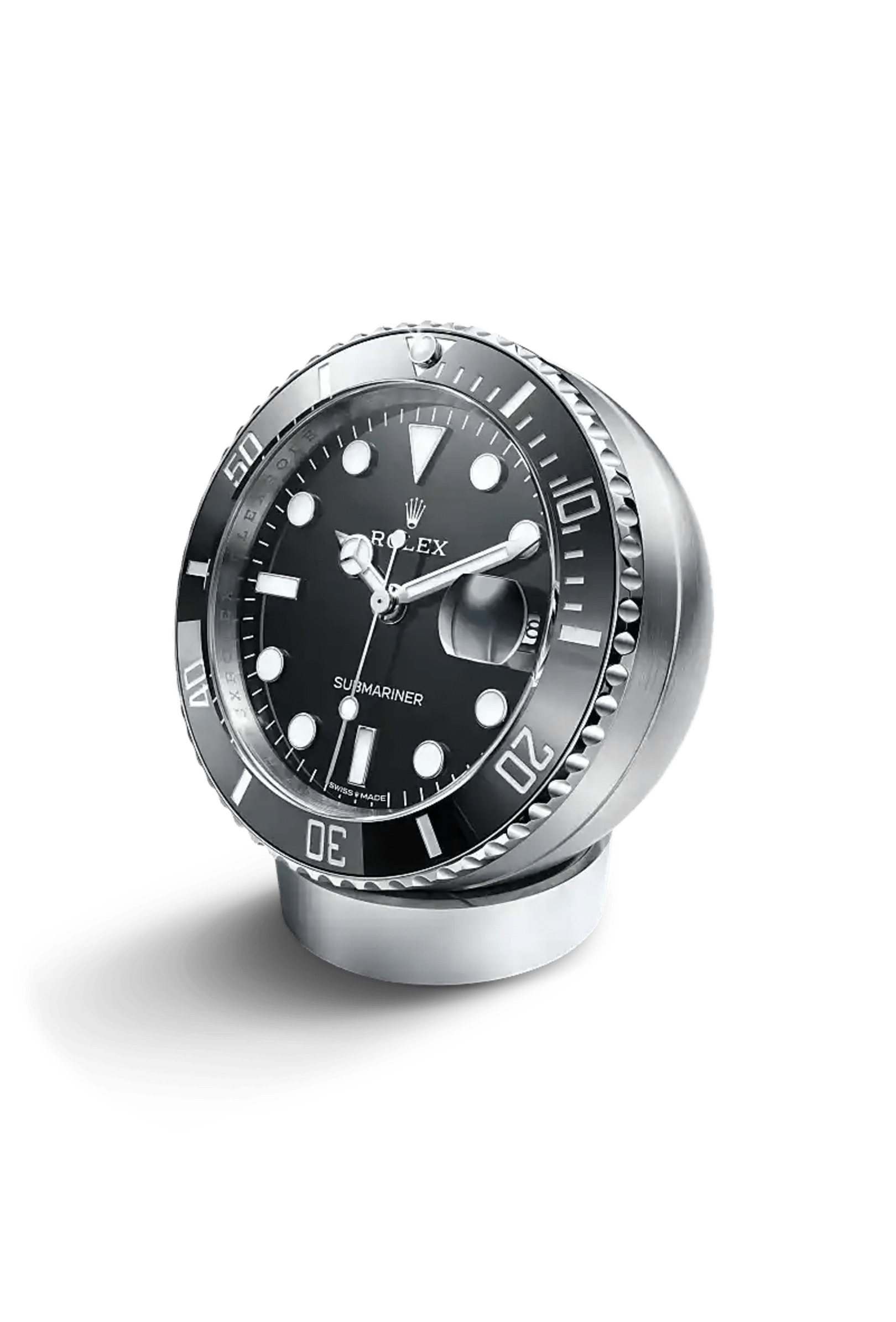 Rolex Accessoires Submariner Date desk clock in Stainless steel, C909010LN-0001 - Bucherer
