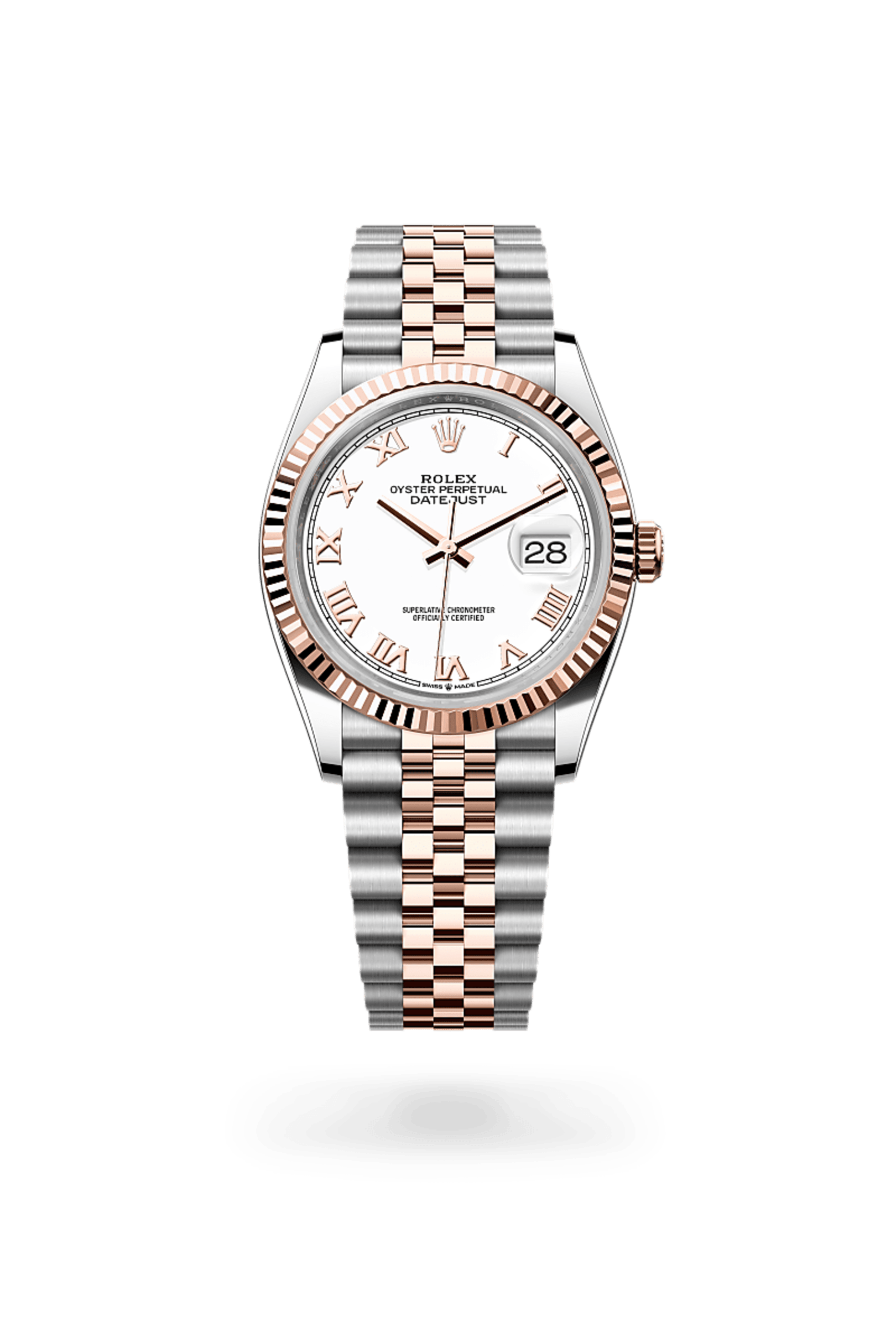 Rolex Datejust 36 i Everose Rolesor - kombination af Oystersteel og 18 karat Everose guld, M126231-0015 - Bucherer