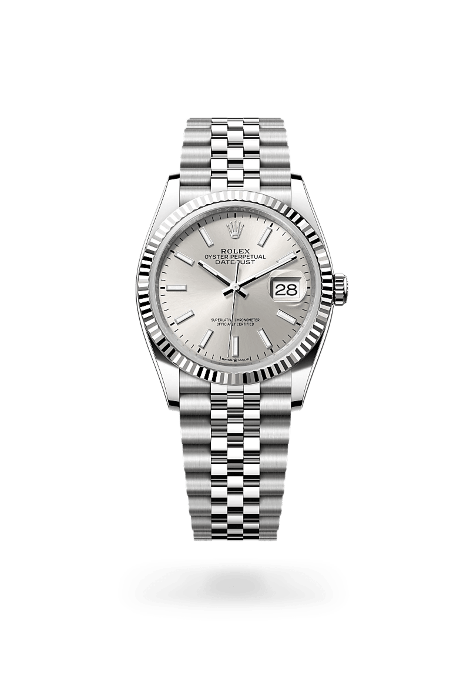Rolex Datejust 36 in Rolesor weiß (Kombination aus Edelstahl Oystersteel und Weißgold), M126234-0013 - Bucherer