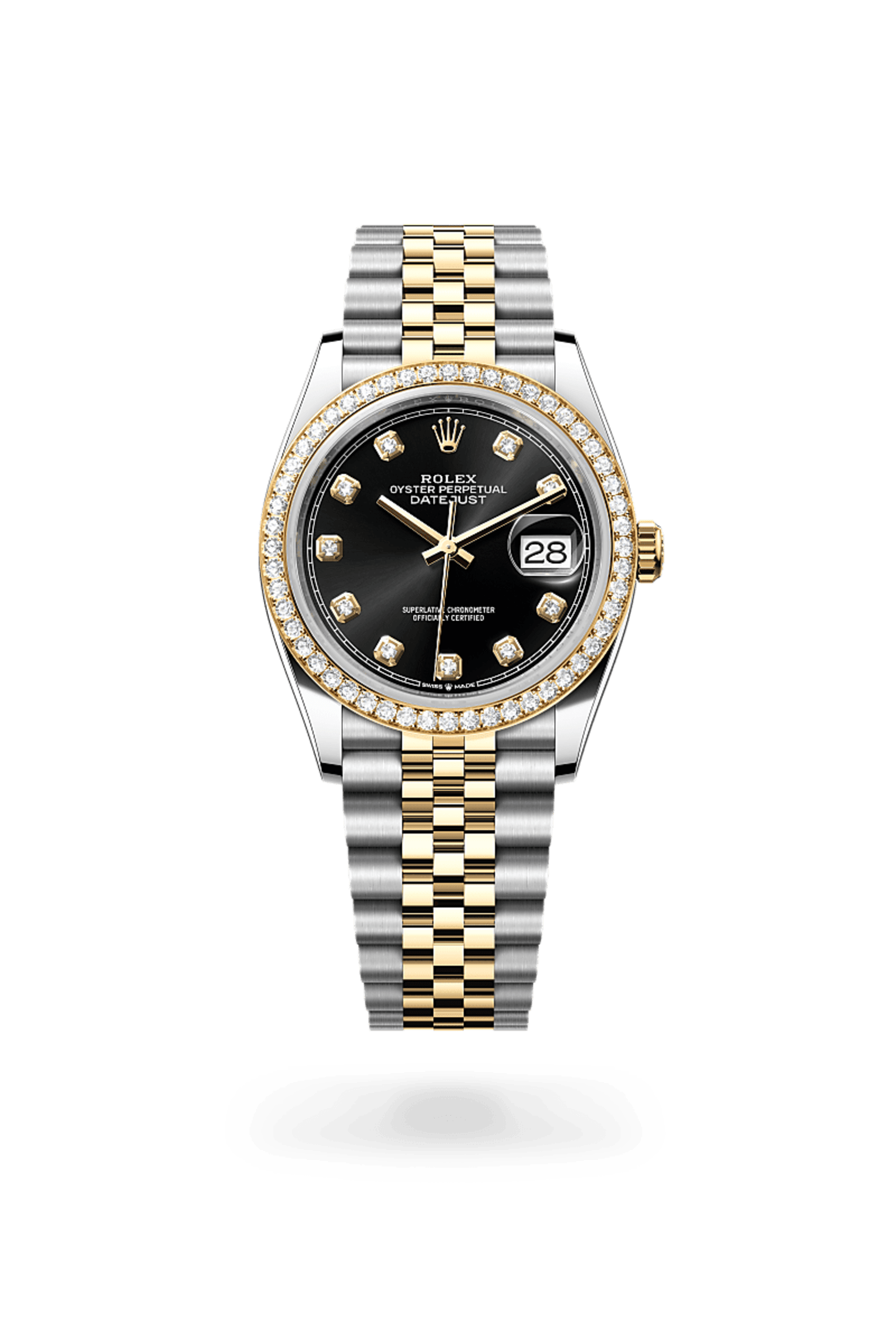 Rolex Datejust 36 en Rolesor jaune – combinaison d’acier Oystersteel et d’or jaune, M126283RBR-0007 - Bucherer