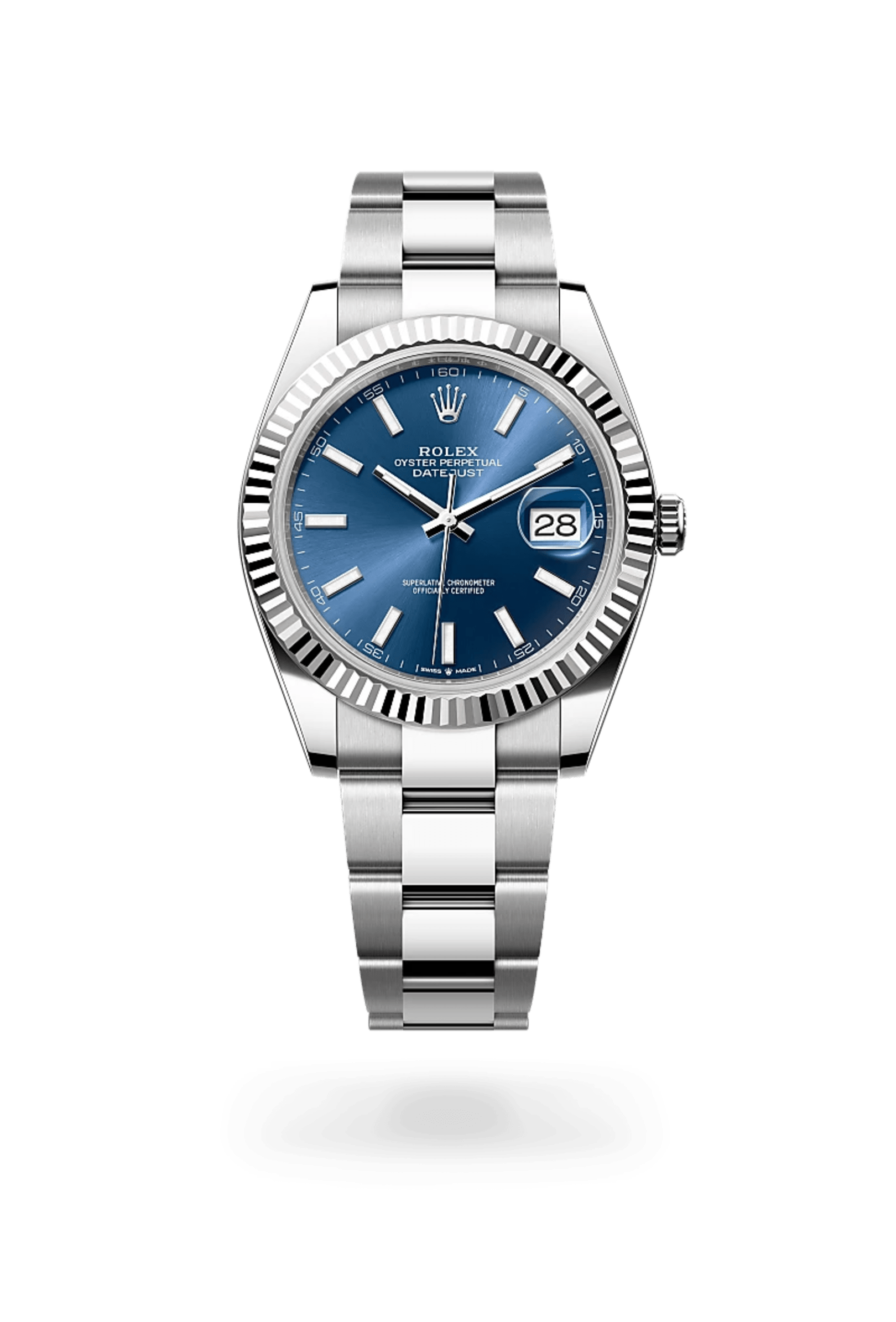 Rolex Datejust 41 in White Rolesor - combination of Oystersteel and white gold, M126334-0001 - Bucherer
