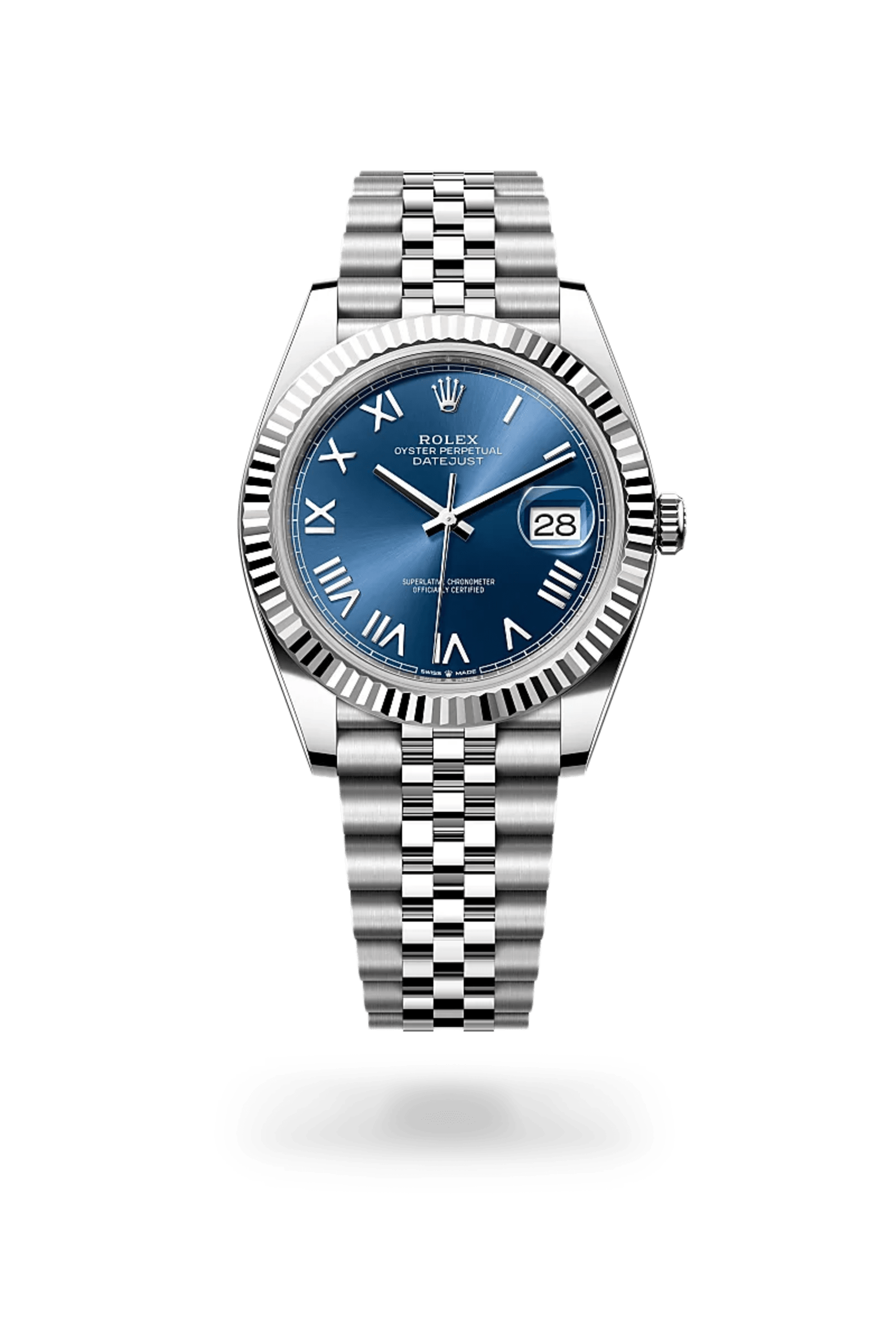 Rolex Datejust 41 in White Rolesor - combination of Oystersteel and white gold, M126334-0038 - Bucherer