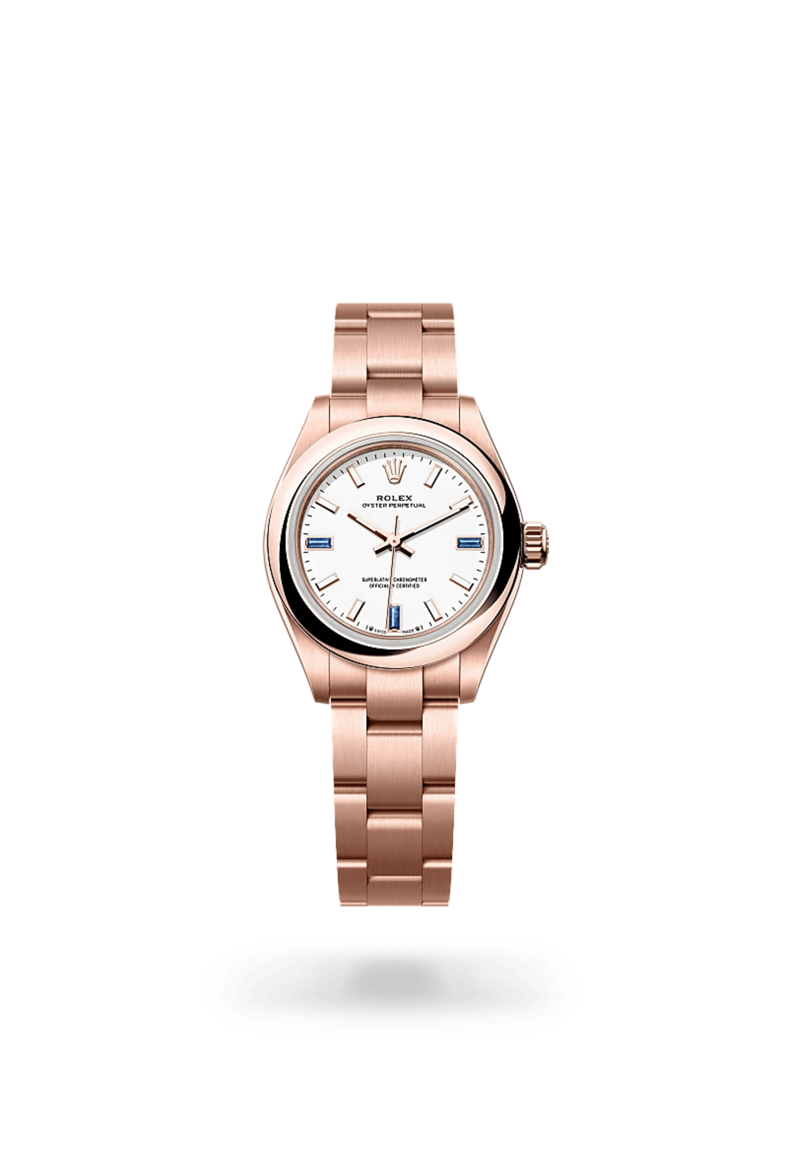 Rolex Oyster Perpetual 28
 in 18 ct Everose gold, M276205-0002 - Bucherer