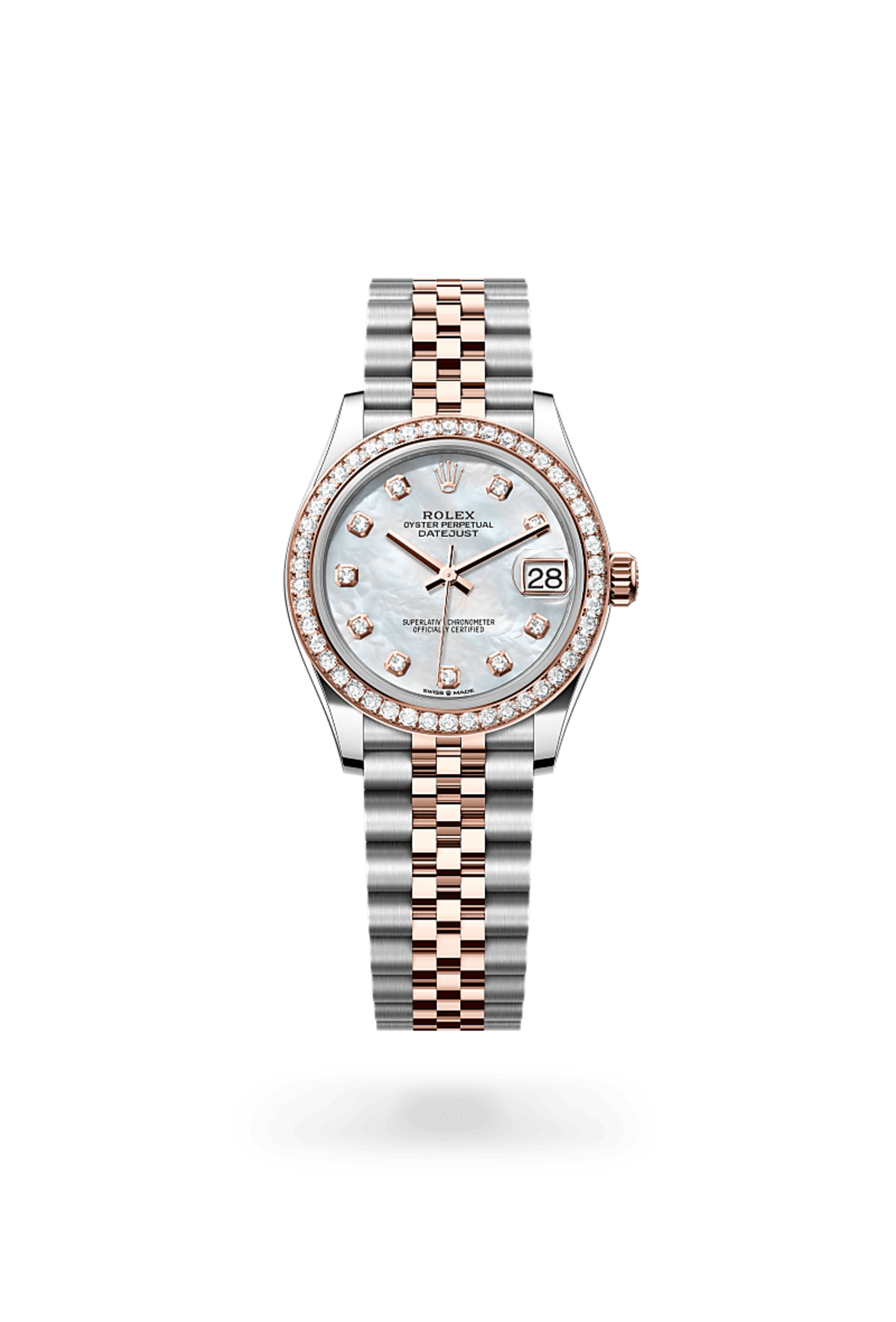 Rolex Datejust 31 in Everose Rolesor - combination of Oystersteel and Everose gold, M278381RBR-0026 - Bucherer