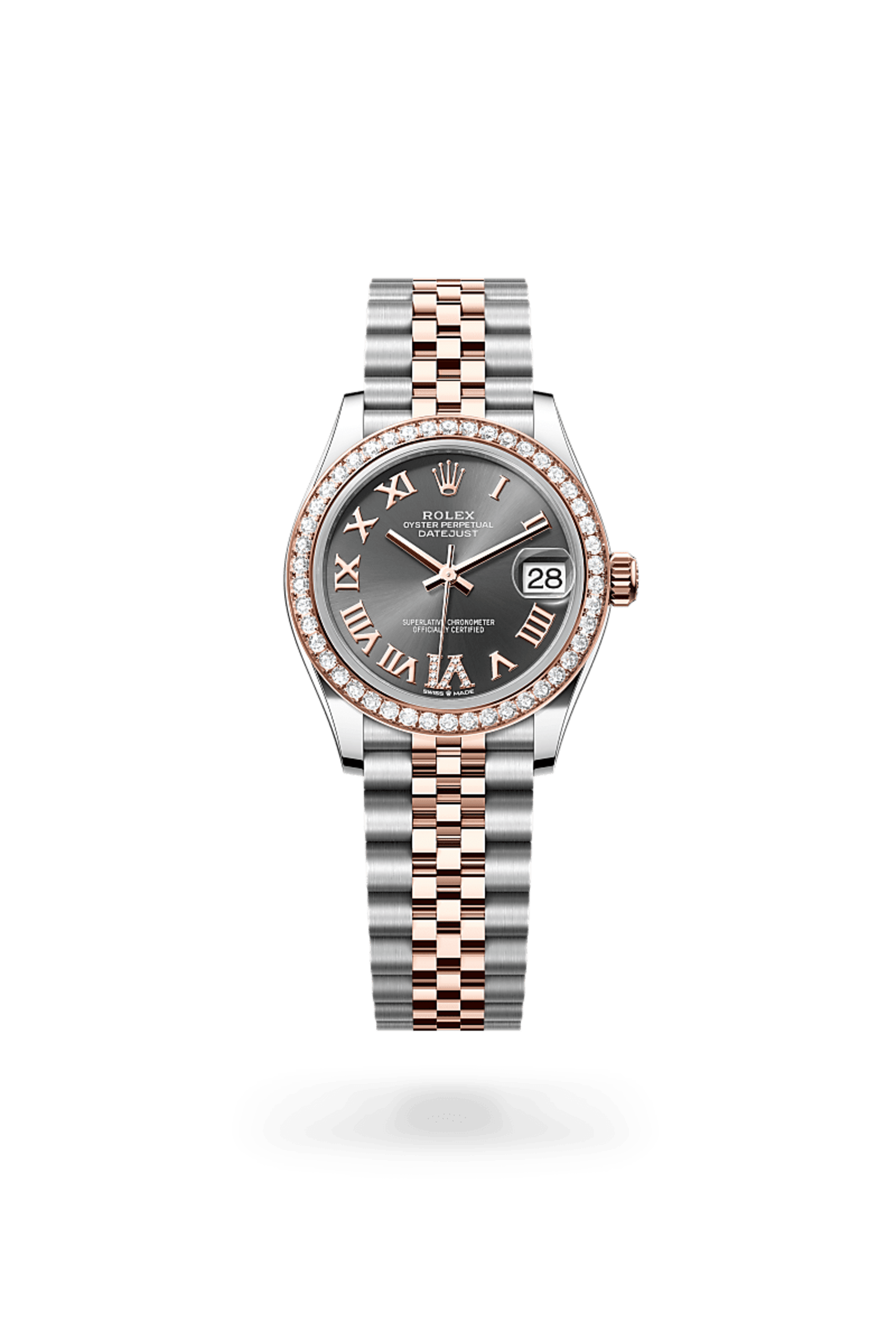 Rolex Datejust 31 in Everose Rolesor - combination of Oystersteel and Everose gold, M278381RBR-0030 - Bucherer