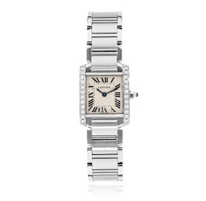 Cartier Tank in Stahl, W4TA0008 - Bucherer