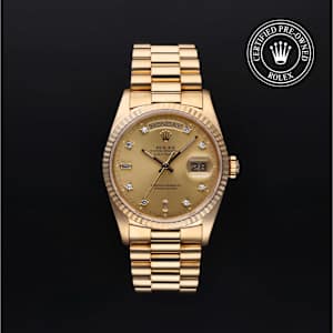 Rolex Day-Date i Guld, 18238 - Bucherer