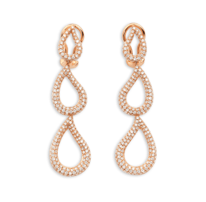 clips d'oreille, or rose - Lacrima, 