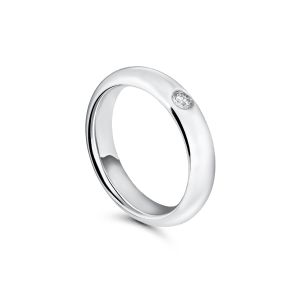 Wedding ring, white gold - Classics, 