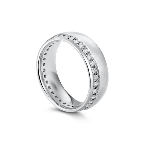 Wedding ring, white gold - Classics, 