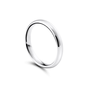 Wedding ring, white gold - Classics, 