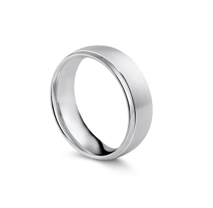 Wedding ring, white gold - Classics, 