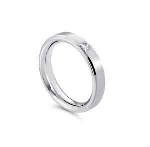 Wedding ring, white gold - Classics,