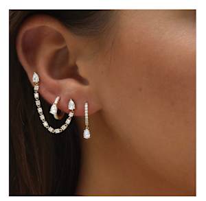  Earrings Yellow Gold, , hi-res