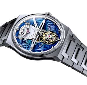 Czapek & Cie Antarctique in Titanium, Ant Tourbillon Ti Cosmic Blue - Bucherer
