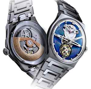 Czapek & Cie Antarctique in Titanium, Ant Tourbillon Ti Cosmic Blue - Bucherer