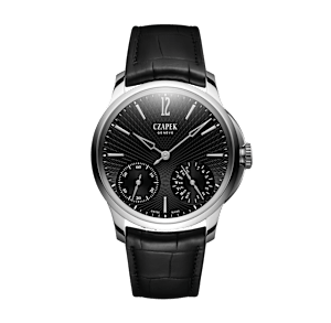 Czapek & Cie Quai des Bergues in Edelstahl, QuaiDesBergues-Tuxedo Black - Bucherer