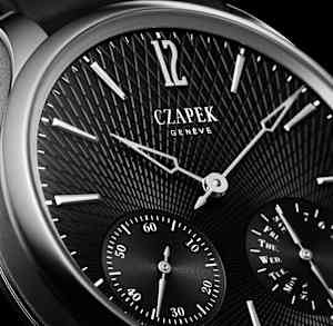 Czapek & Cie Quai des Bergues in Edelstahl, QuaiDesBergues-Tuxedo Black - Bucherer