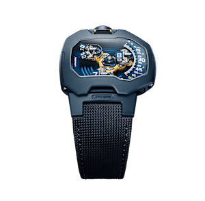 Urwerk UR-120 en Bicolore, UR-120 BLUE PLANET - Bucherer