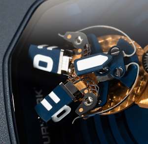 Urwerk UR-120 en Bicolore, UR-120 BLUE PLANET - Bucherer