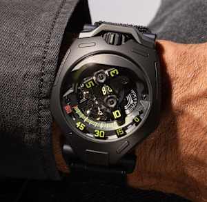 Urwerk UR-300 in Titanium, UR-300 Time Quantum DLC Titan - Bucherer