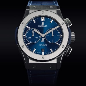 Classic Fusion Blue Chrono Titanium 45mm,