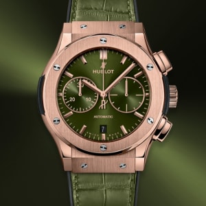 Classic Fusion Chrono King Gold Green 45mm,
