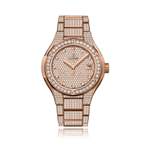 Classic Fusion King Gold Full Pavé Bracelet 33mm,