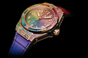 Big Bang One Click Rainbow King Gold 39mm, 