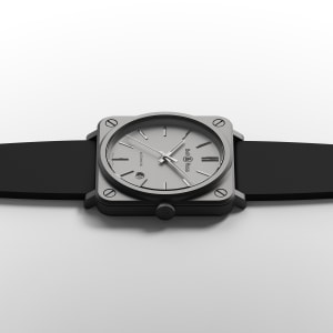 Bell & Ross Aviation in Stainless steel, BRS92-GR-ST/SRB - Bucherer