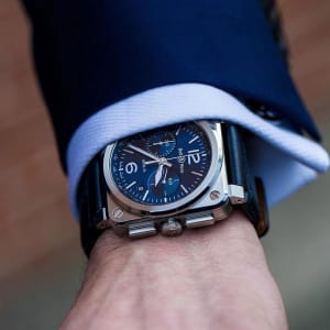 Bell & Ross BR03 in Stainless steel, BR0394-BLU-ST/SCA - Bucherer