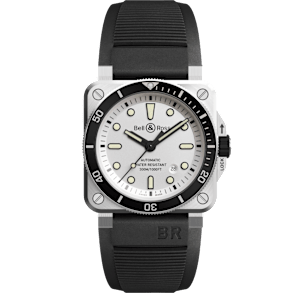 Bell & Ross BR03 in Steel, BR0392-D-WH-ST/SRB - Bucherer