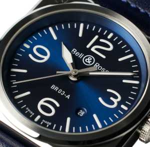 Bell & Ross Aviation in Steel, BR03A-BLU-ST/SCA - Bucherer