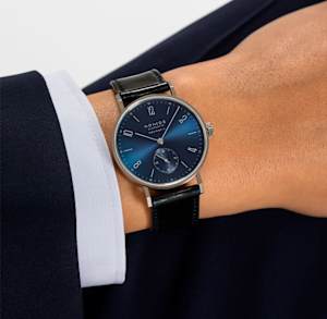 NOMOS Glashütte Tangente in Steel, 191 Tangente neomatik blaugold - Bucherer