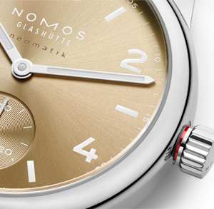 NOMOS Glashütte Club in Steel, 755 Club Sport neomatik 34gold - Bucherer