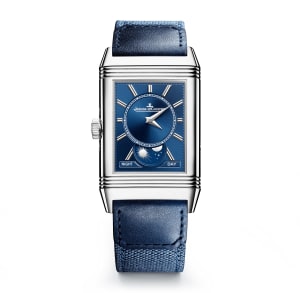 Jaeger lecoultre reverso blue dial sale