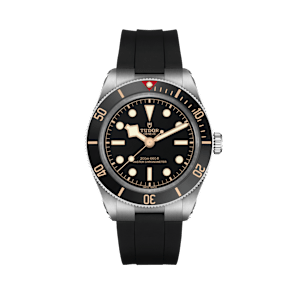 Tudor Black Bay in Steel, 7939A1A0NU-rubber strap - Bucherer