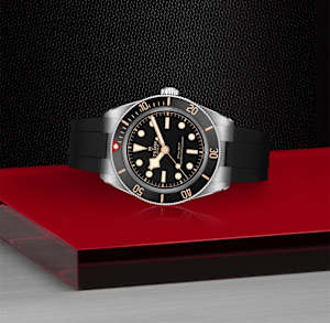 Tudor Black Bay in Steel, 7939A1A0NU-rubber strap - Bucherer
