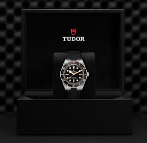 Tudor Black Bay in Steel, 7939A1A0NU-rubber strap - Bucherer