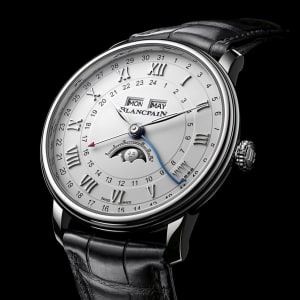 Villeret Quantième Complet Phases de Lune GMT 40mm, 